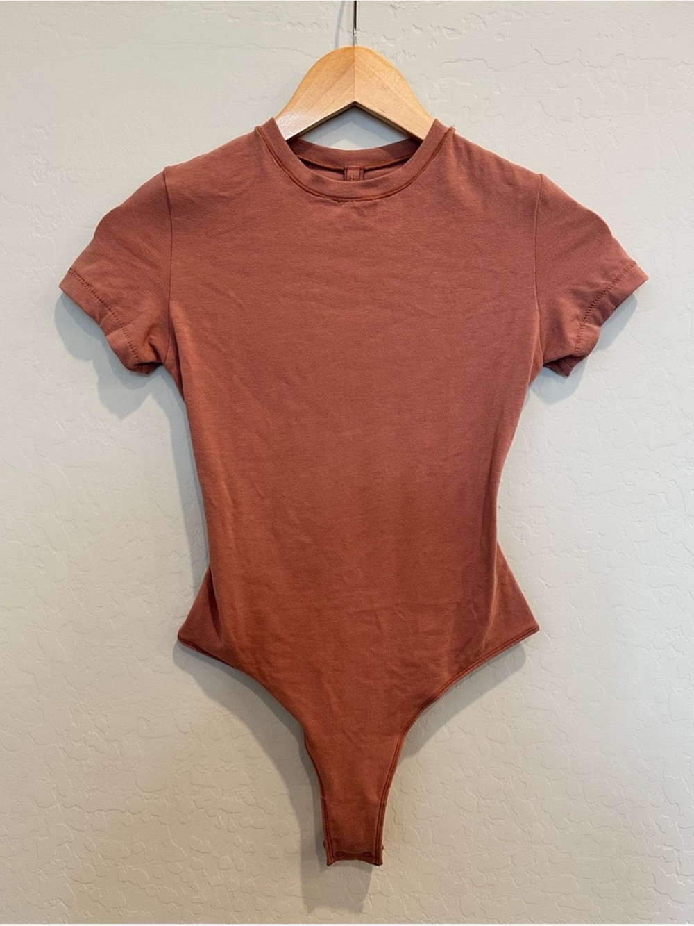 skims cotton jersey bodysuit size small